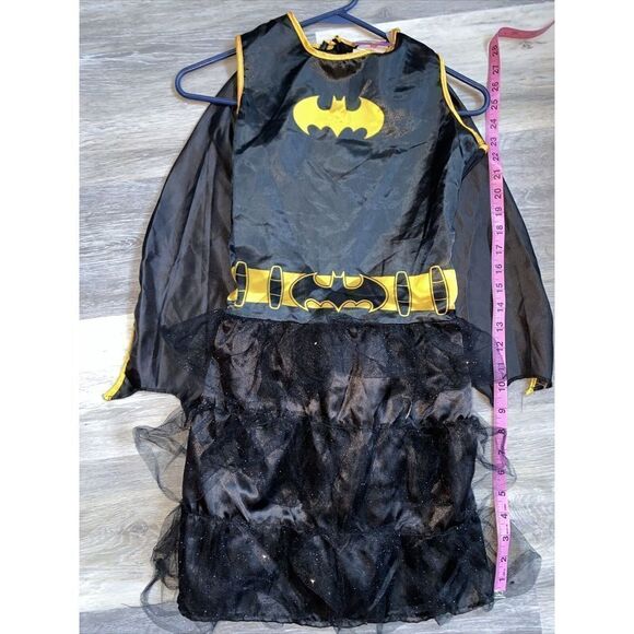 BATGIRL BATMAN TUTU DRESS SUPERHERO Halloween 2 pc girl's COSTUME  LARGE - Picture 1 of 5
